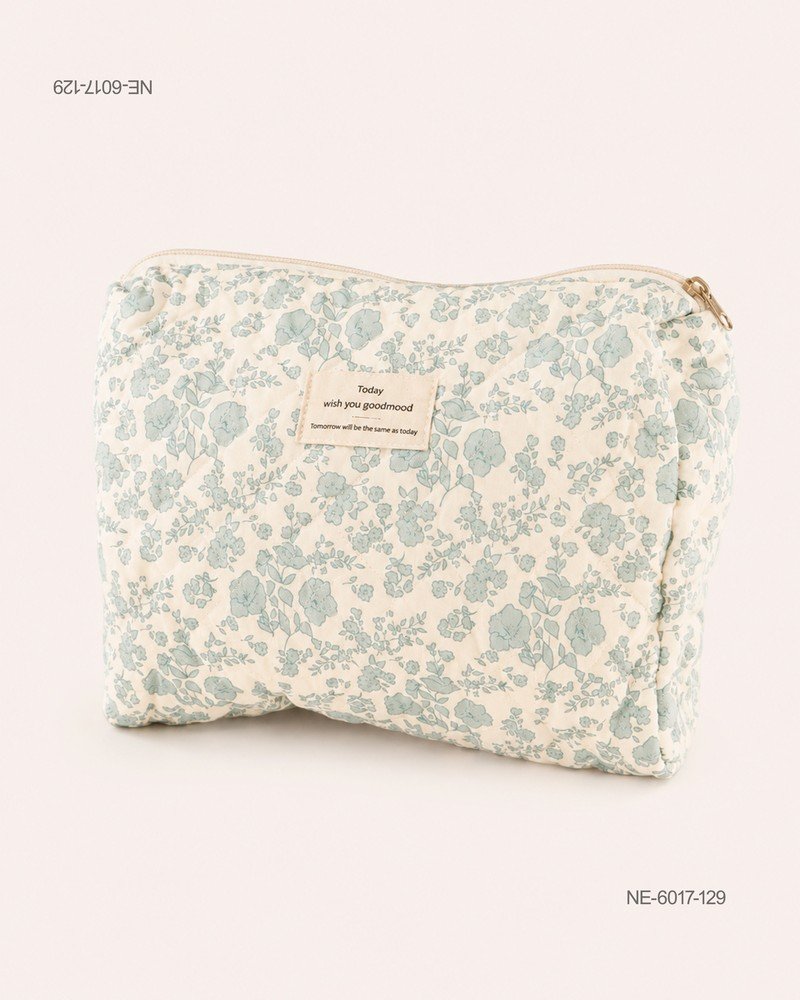 Neceser Plano Acolchado con Estampado Floral NE6017
