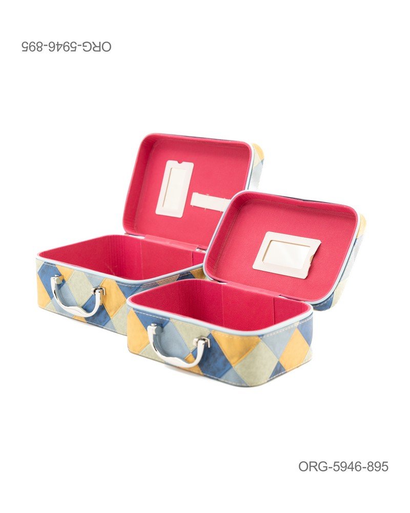 Organizadores de Cosméticos Portátiles – Set de 2 Piezas con Asa Reforzada ORG5946