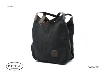 Bolso lona mediano c0656