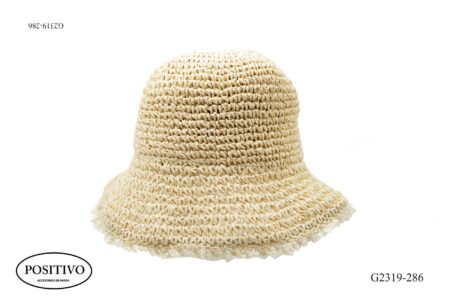 Sombrero con terminación crochet g2319