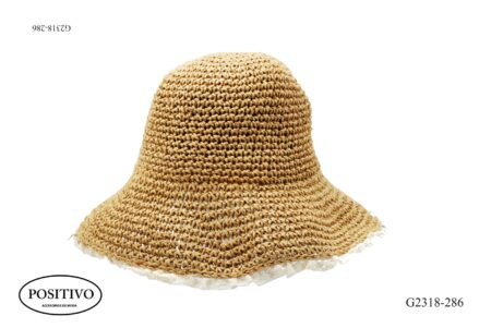 Sombrero con terminación crochet g2318