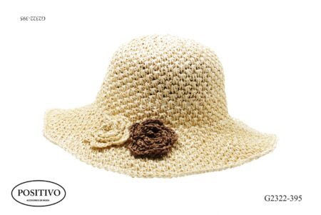 Sombrero con flor rococo g2322