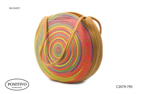 Bolso rafia de colores c2070