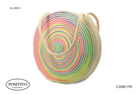 Bolso rafia de colores c2080