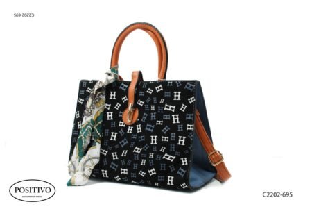 Cartera dama combinada con pañuelo c2202