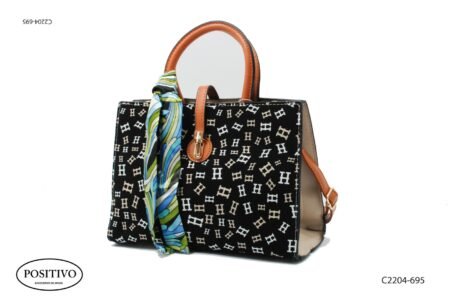 Cartera dama combinada con pañuelo c2204