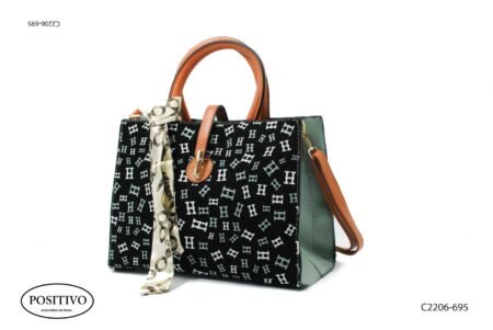Cartera dama combinada con pañuelo c2206