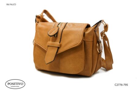 Cartera con tapa y correa C2776
