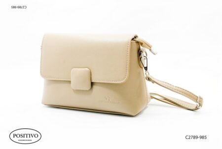 Cartera con broche y correa C2789