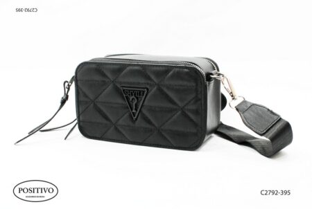 Cartera morral capitoneado con correa C2792