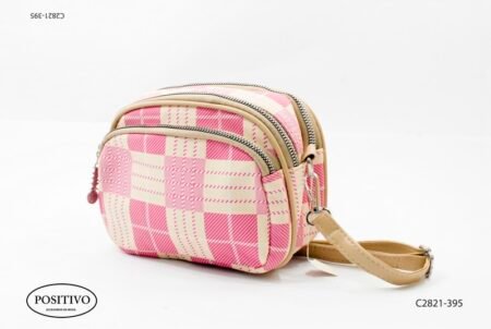 Morral escoces rosado con correa C2821