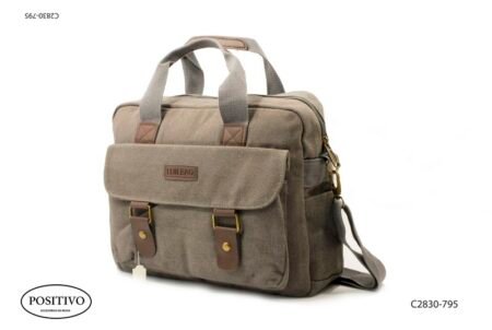 Morral con tapa asas y correa C2830