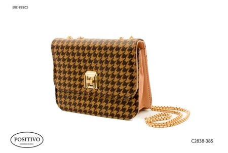 Cartera con broche y cadena C2838