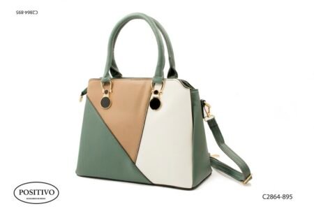 Cartera combinada con asas y correa C2864
