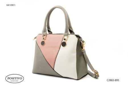 Cartera combinada con asas y correa C2865