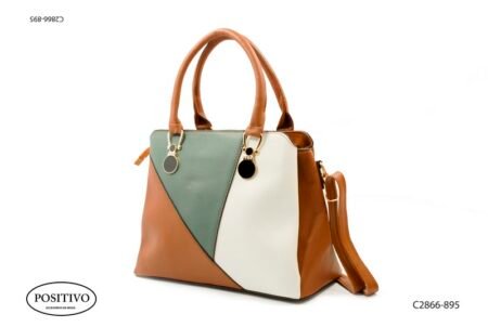 Cartera combinada con asas y correa C2866