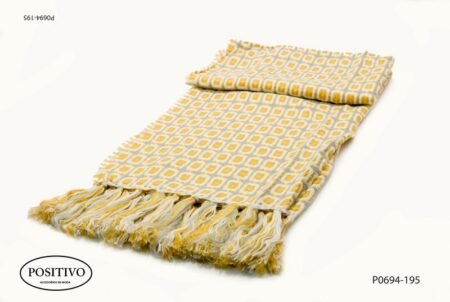 Pashmina tejida con flecos P0694