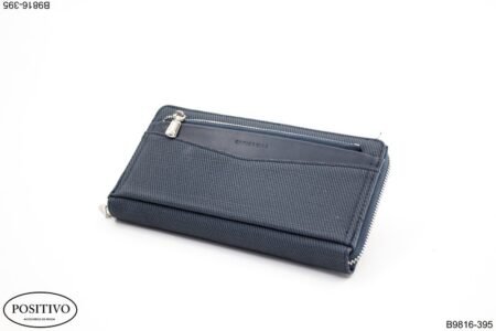 Billetera dama larga cuerina con rafia B9816
