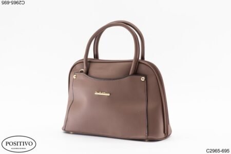Cartera asa corta marrón C2965