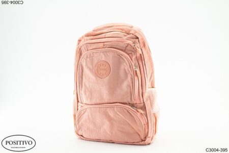 Mochila microfibra rosa pálido C300