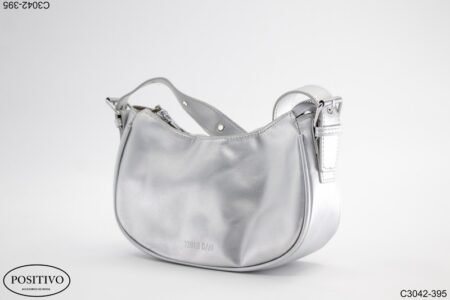 Cartera morral góndola plata C3042