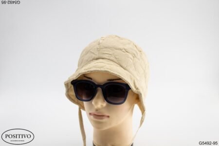 Gorro con correa beige G5492