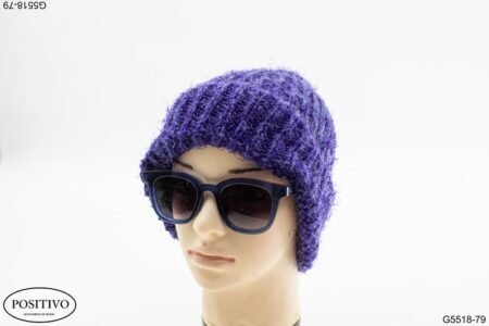 Gorro lana liso violeta G5518