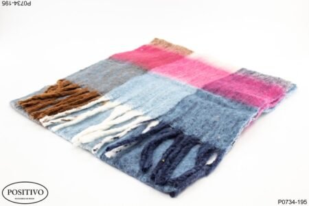 Pashmina cashmire a cuadros P0734