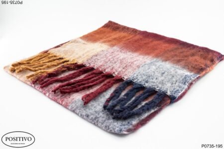 Pashmina cashmire a cuadros P0735