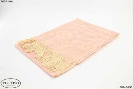 Pashmina rosada estampada P0745