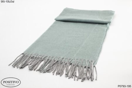 Pashmina lisa color celeste pálido P0793