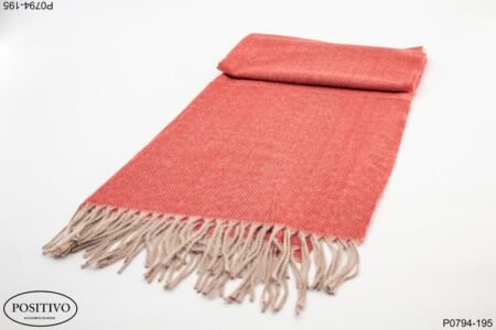 Pashmina lisa color rojo P0794