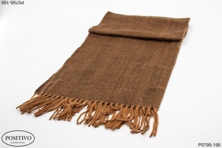 Pashmina lisa color marrón P0795