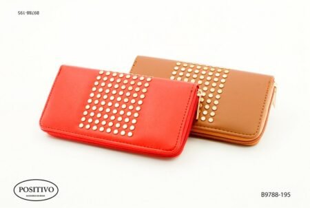 Billetera dama con tachas B9788