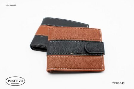 Billetera hombre combinada con presilla B9800