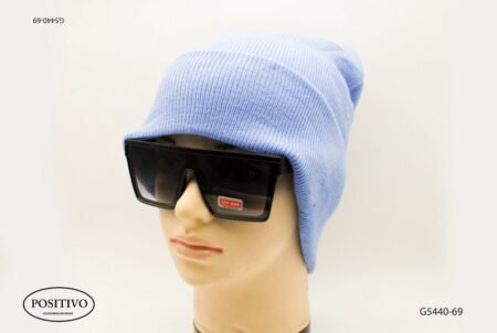 Gorro liso unisex celeste G5440
