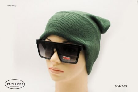 Gorro liso unisex verde G5442