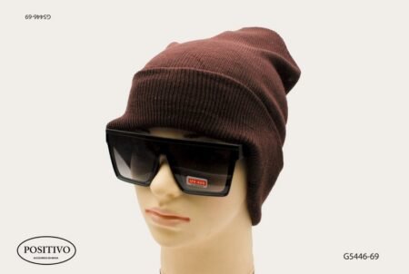 Gorro liso unisex marrón G5446
