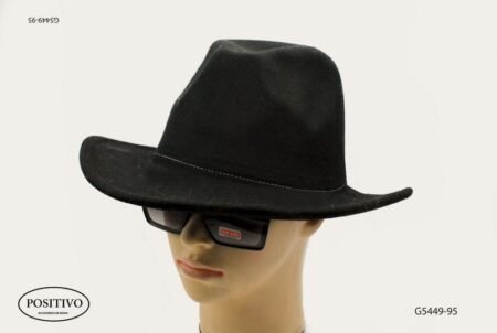Gorro paño dama negro G5449