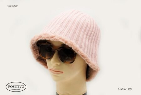 Gorro dama tejido forrado rosado G5457